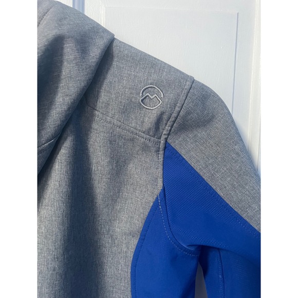 Magellan Outdoors Jacket Full Zip Hooded Gray Blue Boys Size L - Picture 7 of 7